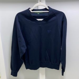 Robert Bryan Long Sleeve V-Beck Blue 100% pyma cotton  Sweater S, never used